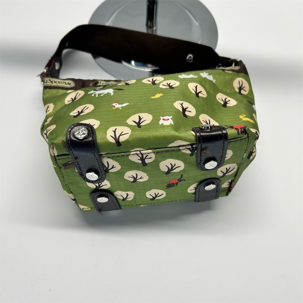 LeSportsac Mini Shoulder Bag Womens Green Forest Animal Print Mini - Picture 4 of 12
